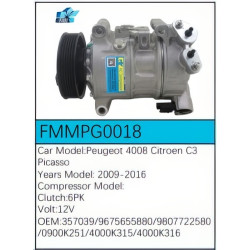 PartzBiz CE FMMPG0018 - Compressor for Peugeot - FMMPG0018 PartzBiz CE FMMPG0018 - Compressor for Peugeot - FMMPG0018