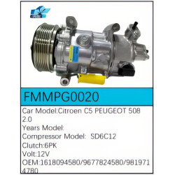 PartzBiz CE FMMPG0020 - Compressor for Peugeot - FMMPG0020 PartzBiz CE FMMPG0020 - Compressor for Peugeot - FMMPG0020