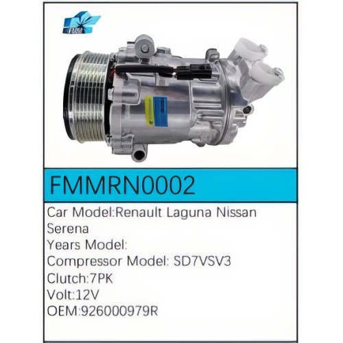 PartzBiz CE: -Compressor for Renault - FMMRN0002 PartzBiz CE: -Compressor for Renault - FMMRN0002