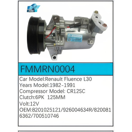 PartzBiz CE: -Compressor for Renault - FMMRN0004 PartzBiz CE: -Compressor for Renault - FMMRN0004