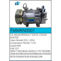 PartzBiz CE FMMRN0007 - Compressor for Renault - FMMRN0007 PartzBiz CE FMMRN0007 - Compressor for Renault - FMMRN0007