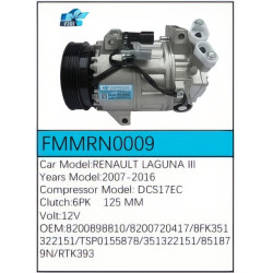 PartzBiz CE FMMRN0009 - Compressor for Renault - FMMRN0009 PartzBiz CE FMMRN0009 - Compressor for Renault - FMMRN0009