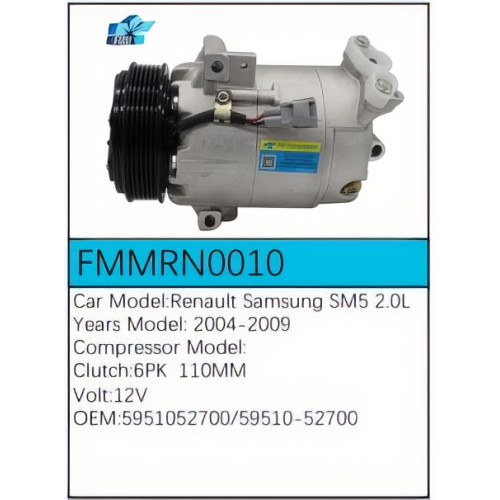 PartzBiz CE: -Compressor for Renault - FMMRN0010 PartzBiz CE: -Compressor for Renault - FMMRN0010