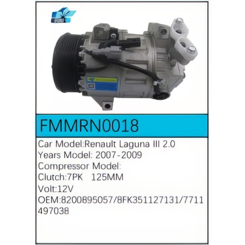 PartzBiz CE: -Compressor for Renault - FMMRN0018 PartzBiz CE: -Compressor for Renault - FMMRN0018