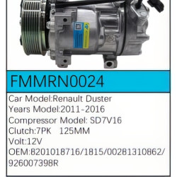 PartzBiz CE FMMRN0024 - Compressor for Renault - FMMRN0024 PartzBiz CE FMMRN0024 - Compressor for Renault - FMMRN0024