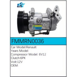 PartzBiz CE FMMRN0036 - Compressor for Renault - FMMRN0036 PartzBiz CE FMMRN0036 - Compressor for Renault - FMMRN0036