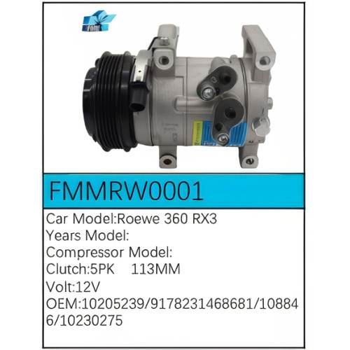 PartzBiz CE: -Compressor for Roewe - FMMRW0001 PartzBiz CE: -Compressor for Roewe - FMMRW0001