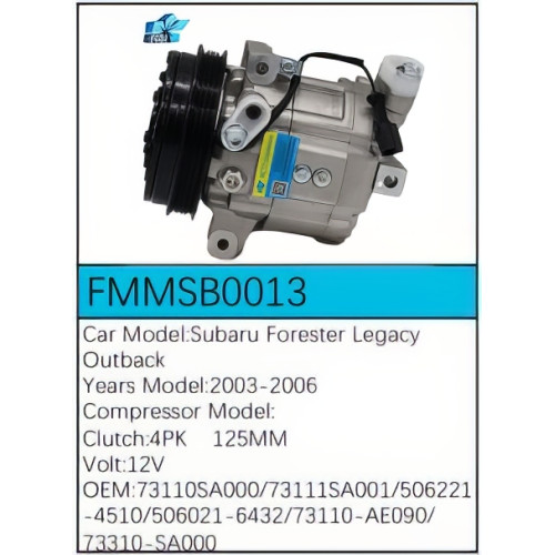 PartzBiz CE: -Compressor for  Subaru - FMMSB0013