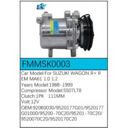 PartzBiz CE FMMSK0003 - Compressor for Suzuki - FMMSK0003 PartzBiz CE FMMSK0003 - Compressor for Suzuki - FMMSK0003