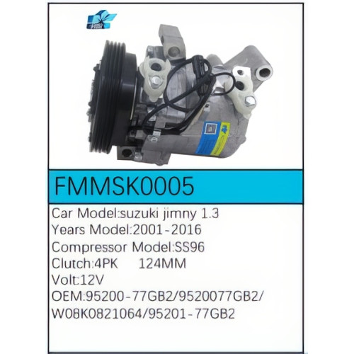 PartzBiz CE: -Compressor for Suzuki - FMMSK0005 PartzBiz CE: -Compressor for Suzuki - FMMSK0005