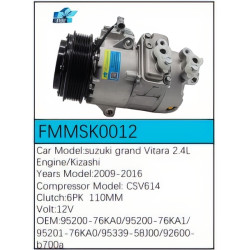PartzBiz CE FMMSK0012 - Compressor for Suzuki - FMMSK0012 PartzBiz CE FMMSK0012 - Compressor for Suzuki - FMMSK0012