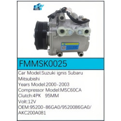 PartzBiz CE FMMSK0025 - Compressor for Suzuki - FMMSK0025 PartzBiz CE FMMSK0025 - Compressor for Suzuki - FMMSK0025