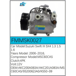 PartzBiz CE FMMSK0027 - Compressor for Suzuki - FMMSK0027 PartzBiz CE FMMSK0027 - Compressor for Suzuki - FMMSK0027