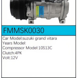 PartzBiz CE FMMSK0030 - Compressor for Suzuki - FMMSK0030 PartzBiz CE FMMSK0030 - Compressor for Suzuki - FMMSK0030