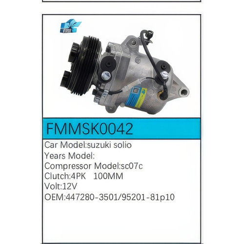 PartzBiz CE: -Compressor for Suzuki - FMMSK0042 PartzBiz CE: -Compressor for Suzuki - FMMSK0042
