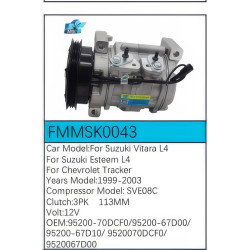 PartzBiz CE FMMSK0043 - Compressor for Suzuki - FMMSK0043 PartzBiz CE FMMSK0043 - Compressor for Suzuki - FMMSK0043