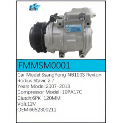 PartzBiz CE FMMSM0001 - Compressor for SsangYong - FMMSM0001 PartzBiz CE FMMSM0001 - Compressor for SsangYong - FMMSM0001