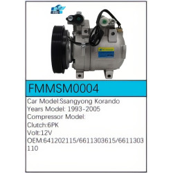 PartzBiz CE FMMSM0004 - Compressor for SsangYong - FMMSM0004 PartzBiz CE FMMSM0004 - Compressor for SsangYong - FMMSM0004