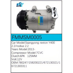 PartzBiz CE FMMSM0005 - Compressor for SsangYong - FMMSM0005 PartzBiz CE FMMSM0005 - Compressor for SsangYong - FMMSM0005
