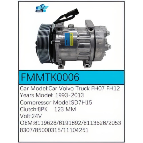PartzBiz CE: -Compressor for Volvo - FMMTK0006 PartzBiz CE: -Compressor for Volvo - FMMTK0006