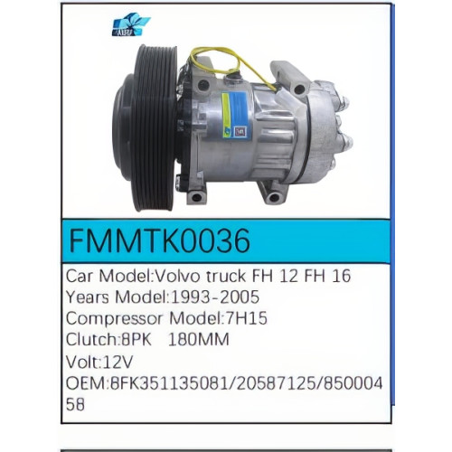 PartzBiz CE: -Compressor for Volvo - FMMTK0036 PartzBiz CE: -Compressor for Volvo - FMMTK0036