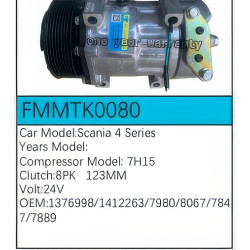 PartzBiz CE FMMTK0080 - Compressor for Scania - FMMTK0080 PartzBiz CE FMMTK0080 - Compressor for Scania - FMMTK0080
