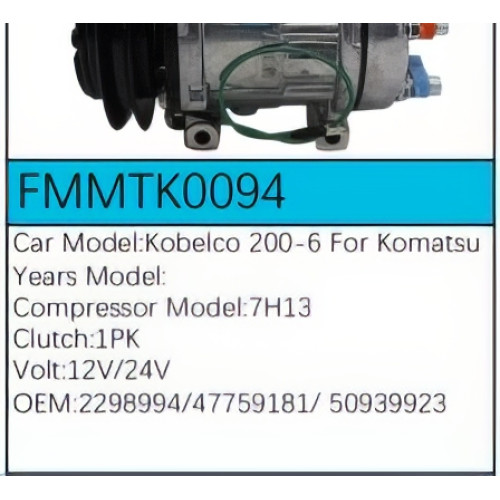 PartzBiz CE: -Compressor FMMTK0094 PartzBiz CE: -Compressor FMMTK0094