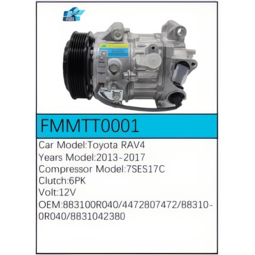 PartzBiz CE: -Compressor for Toyota - FMMTT0001 PartzBiz CE: -Compressor for Toyota - FMMTT0001