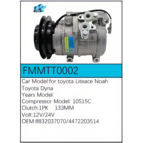 PartzBiz CE: -Compressor for Toyota - FMMTT0002 PartzBiz CE: -Compressor for Toyota - FMMTT0002