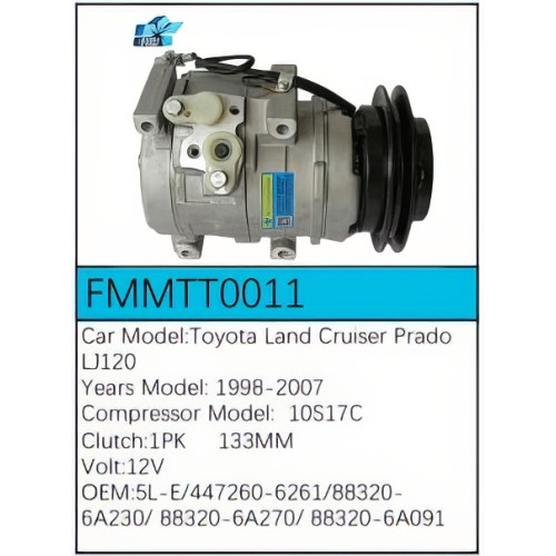 PartzBiz CE: -Compressor for Toyota - FMMTT0011 PartzBiz CE: -Compressor for Toyota - FMMTT0011
