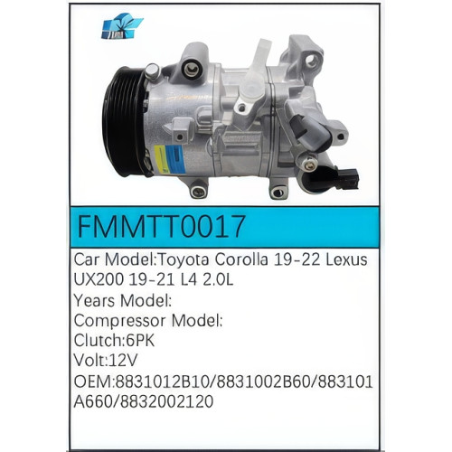 PartzBiz CE: -สำหรับคอมเพรสเซอร์ Toyota - FMMTT0017 PartzBiz CE: -สำหรับคอมเพรสเซอร์ Toyota - FMMTT0017