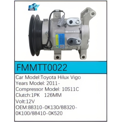 PartzBiz CE: -Compressor for Toyota - FMMTT0022 PartzBiz CE: -Compressor for Toyota - FMMTT0022