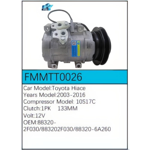 PartzBiz CE: -สำหรับคอมเพรสเซอร์ Toyota - FMMTT0026