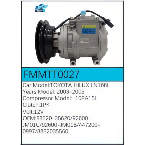PartzBiz CE: -สำหรับคอมเพรสเซอร์ Toyota - FMMTT0027