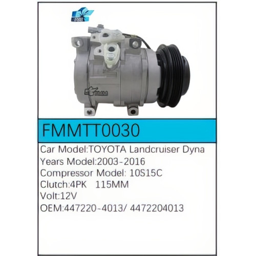 PartzBiz CE: -Compressor for Toyota - FMMTT0030 PartzBiz CE: -Compressor for Toyota - FMMTT0030