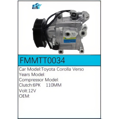 PartzBiz CE: -Compressor for Toyota - FMMTT0034 PartzBiz CE: -Compressor for Toyota - FMMTT0034