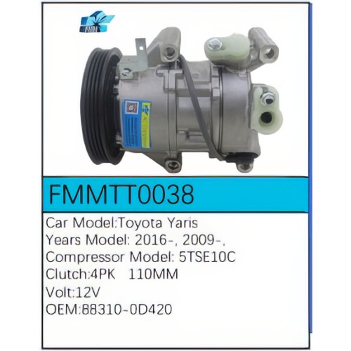 PartzBiz CE: -Compressor for Toyota - FMMTT0038 PartzBiz CE: -Compressor for Toyota - FMMTT0038