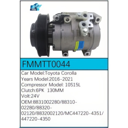 PartzBiz CE: -Compressor for Toyota - FMMTT0044 PartzBiz CE: -Compressor for Toyota - FMMTT0044