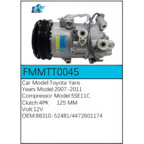 PartzBiz CE: -Compressor for Toyota - FMMTT0045 PartzBiz CE: -Compressor for Toyota - FMMTT0045