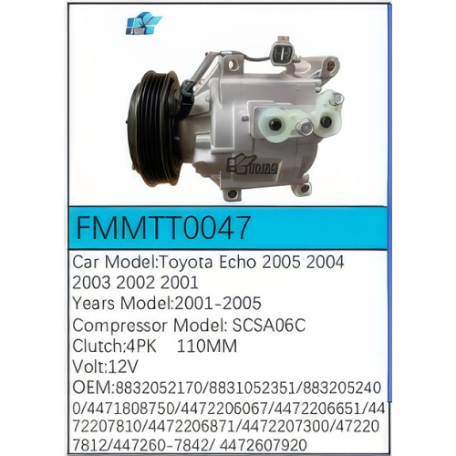 PartzBiz CE: -Compressor for Toyota - FMMTT0047 PartzBiz CE: -Compressor for Toyota - FMMTT0047
