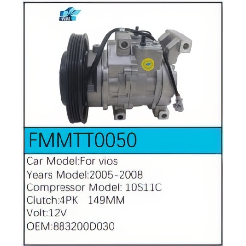 PartzBiz CE: -Compressor for Toyota - FMMTT0050 PartzBiz CE: -Compressor for Toyota - FMMTT0050