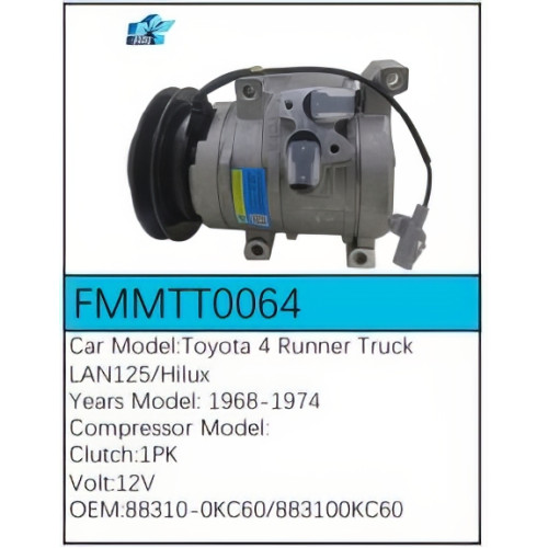 PartzBiz CE: -Compressor for Toyota - FMMTT0064 PartzBiz CE: -Compressor for Toyota - FMMTT0064