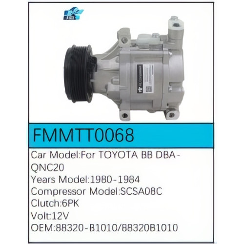 PartzBiz CE: -Compressor for Toyota - FMMTT0068 PartzBiz CE: -Compressor for Toyota - FMMTT0068
