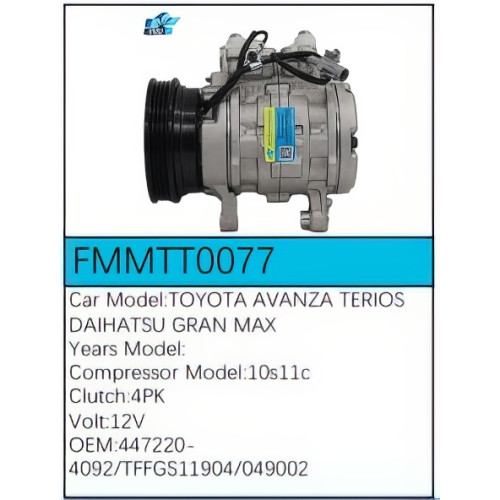 PartzBiz CE: -Compressor for  Toyota - FMMTT0077