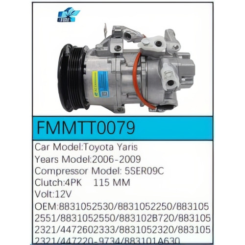 PartzBiz CE: -Compressor for Toyota - FMMTT0079 PartzBiz CE: -Compressor for Toyota - FMMTT0079
