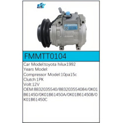 PartzBiz CE FMMTT0104 - Compressor for Toyota - FMMTT0104 PartzBiz CE FMMTT0104 - Compressor for Toyota - FMMTT0104