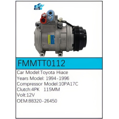 PartzBiz CE: -สำหรับคอมเพรสเซอร์ Toyota - FMMTT0112 PartzBiz CE: -สำหรับคอมเพรสเซอร์ Toyota - FMMTT0112