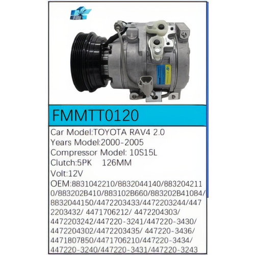 PartzBiz CE: -Compressor for Toyota - FMMTT0120 PartzBiz CE: -Compressor for Toyota - FMMTT0120