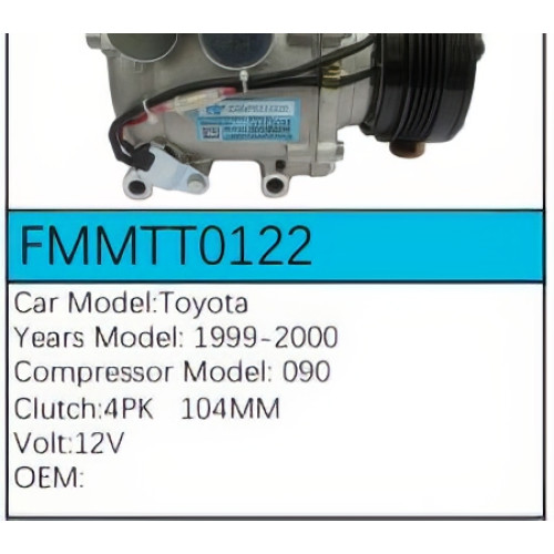 PartzBiz CE: -Compressor for Toyota - FMMTT0122 PartzBiz CE: -Compressor for Toyota - FMMTT0122