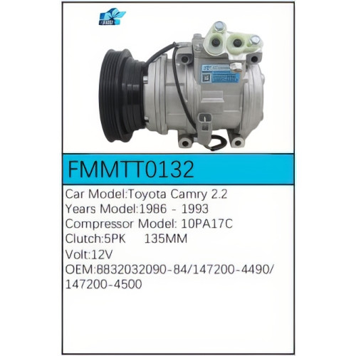 PartzBiz CE: -Compressor for Toyota - FMMTT0132 PartzBiz CE: -Compressor for Toyota - FMMTT0132